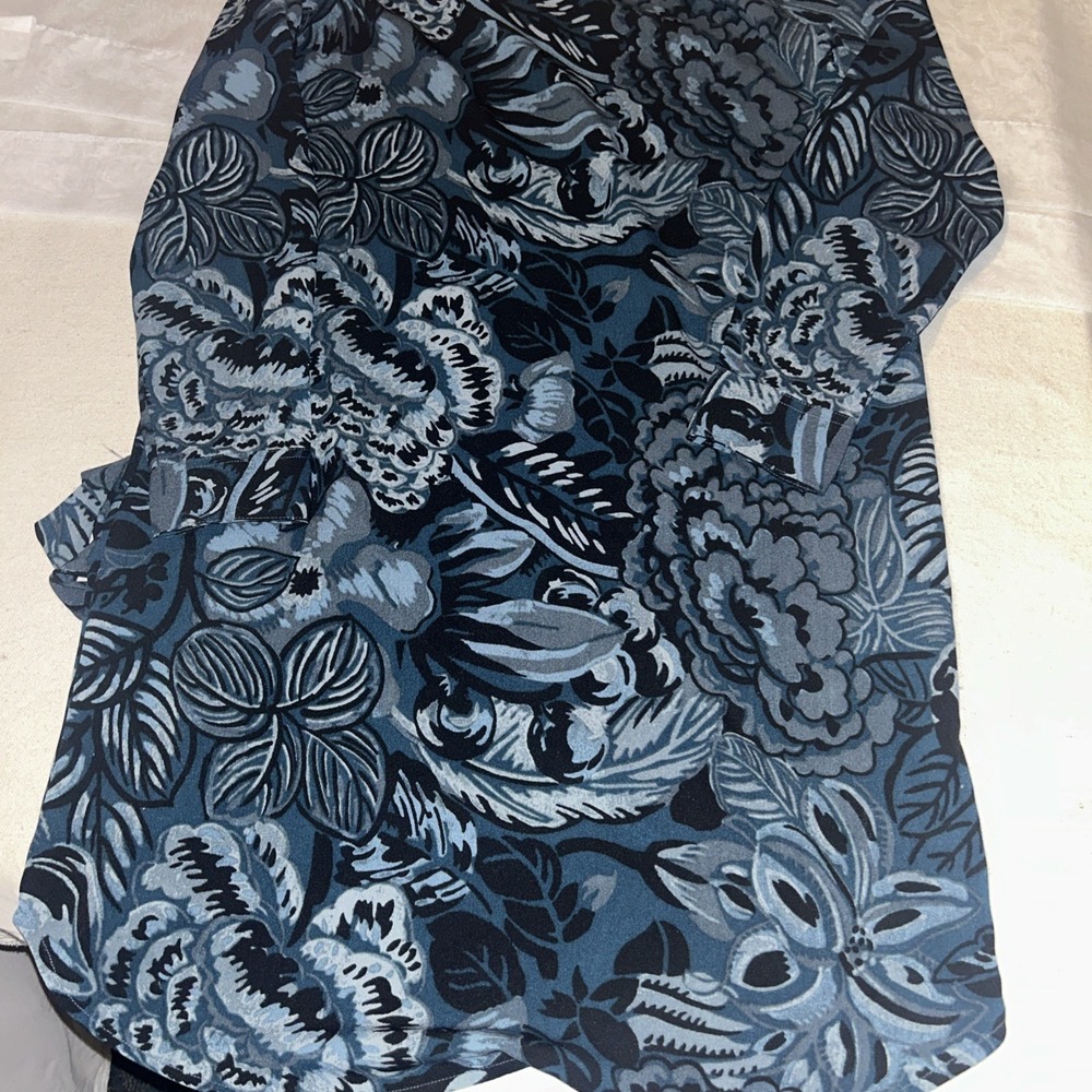 Ann Taylor Loft‎ Long Sleeve Button Down Shirt Dress Blue Teal Belt Petite S NWT - Picture 10 of 10